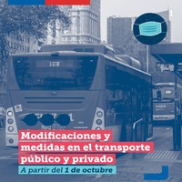 MTT presenta modificaciones y medidas preventivas en el transporte público y privado tras fin de obligatoriedad de mascarillas