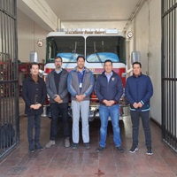 UOCT Coquimbo visita central de telecomunicaciones de Bomberos de la comuna de Ovalle para generar futuro convenio de colaboración